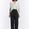 Miranda Bennett Pants Hadid Pant Black Linen