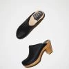 No.6 Old School Clog On High Heel Black