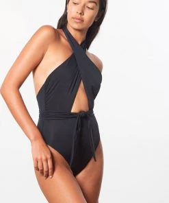 Mara Hoffman Swim Roni One Piece Nero