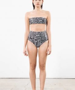 Mara Hoffman Swim Lydia Bikini Bottom Black And White