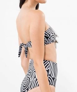 Mara Hoffman Swim Lydia Bikini Bottom Black And White