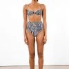 Mara Hoffman Mazyln Bikini Top Black And White