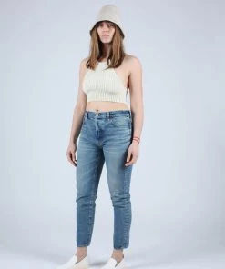 Moussy MV Kepner Tapered High-Waisted Jeans Blue