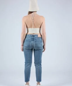 Moussy MV Kepner Tapered High-Waisted Jeans Blue