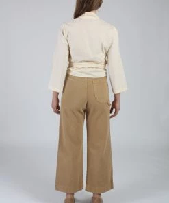 Wray Shirts And Blouses Wrap Top Ivory