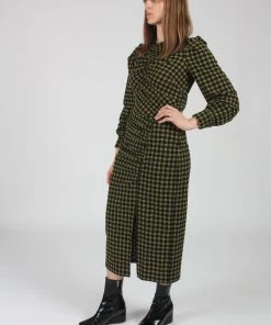 Rachel Comey Dresses Proposition Dress Stretchy Black Plaid