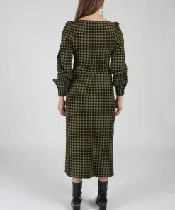 Rachel Comey Dresses Proposition Dress Stretchy Black Plaid