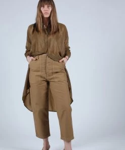 Caron Callahan Aurora Dress Tobacco Crinkle Cupro Dresses