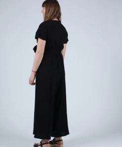 Wray Tie Front Jumpsuit Black Jumpsuits
