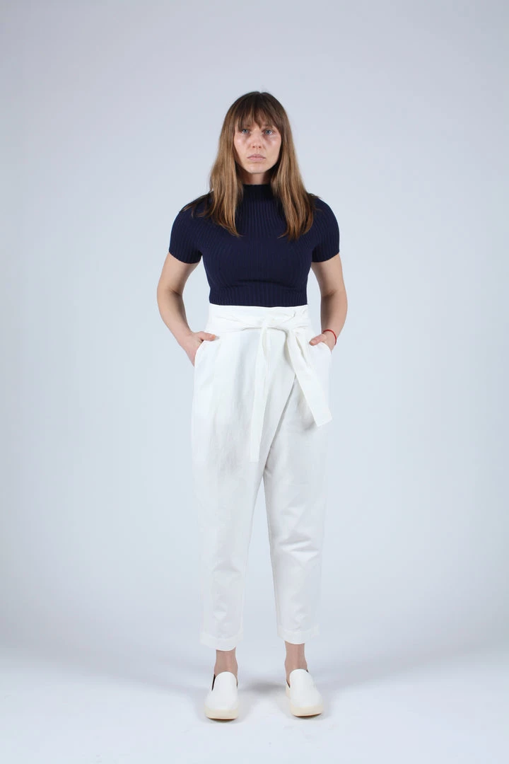 Apiece Apart Pants Isa Wrap Pant Cream 3 Apiece Apart Pants Isa Wrap Pant Cream