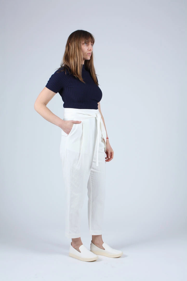 Apiece Apart Pants Isa Wrap Pant Cream 5 Apiece Apart Pants Isa Wrap Pant Cream