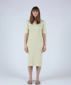 Wol Hide Rib Dress Pollen