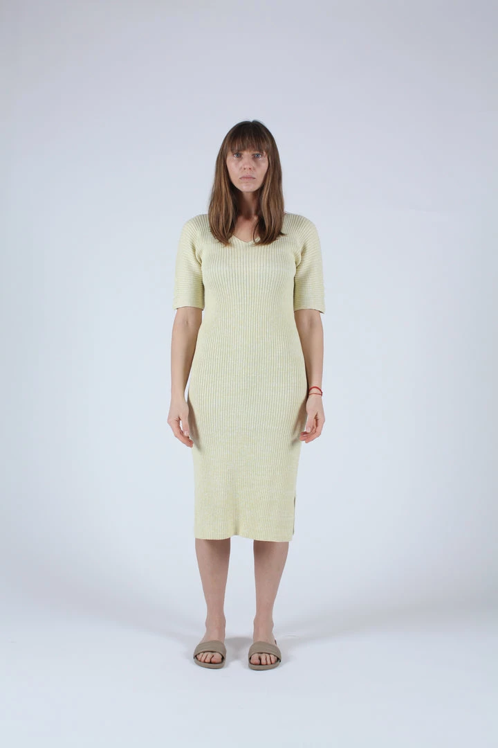 Wol Hide Rib Dress Pollen 3 Wol Hide Rib Dress Pollen