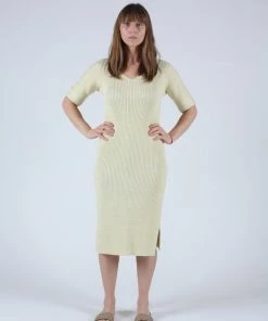 Wol Hide Rib Dress Pollen