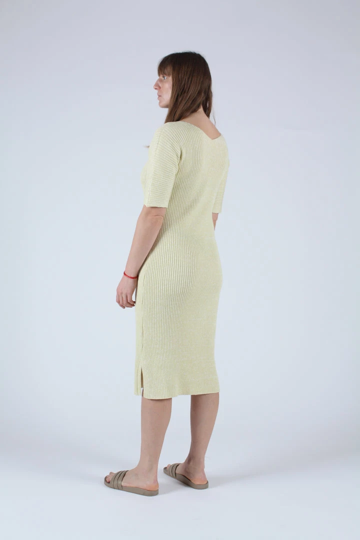 Wol Hide Rib Dress Pollen 6 Wol Hide Rib Dress Pollen