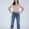 Moussy MV Celina Cropped Straight Dark Blue Denim