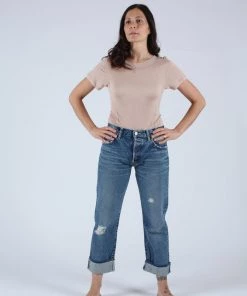 Moussy MV Celina Cropped Straight Dark Blue Denim