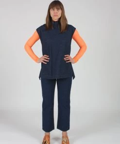 Rachel Comey Depart Top Raw Indigo Shirts And Blouses