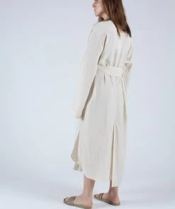 Nanushka Mona Shirt Dress Creme Dresses