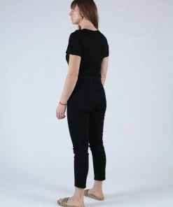 Moussy Rebirth High Waisted Skinny Jean Black Denim