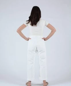 Moussy Denim MV Hialeah Wide Straight White