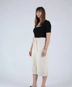 Wol Hide Pebble Skirt Natural
