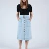 Ulla Johnson Andi Skirt Light Wash Skirts