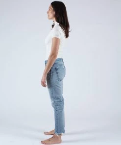 Moussy MV Kelley Tapered Light Blue Denim