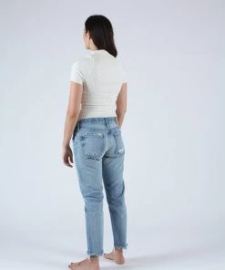 Moussy MV Kelley Tapered Light Blue Denim