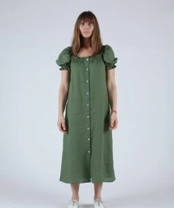 Sleeper Dresses Brigitte Maxi Dress Cypress Green