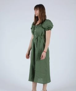 Sleeper Dresses Brigitte Maxi Dress Cypress Green