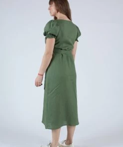 Sleeper Dresses Brigitte Maxi Dress Cypress Green