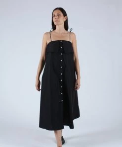 Kamperett Anis Cotton Dress Black