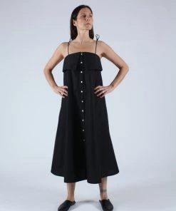 Kamperett Anis Cotton Dress Black