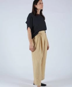 Black Crane Sack Pants Tan