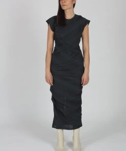 Rachel Comey New Delirium Dress Charcoal Pucker Dresses
