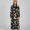 Rachel Comey Cessation Dress Black Psychedelic Floral
