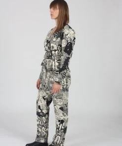 Rachel Comey Pants Glitch Jumpsuit Black Chatter