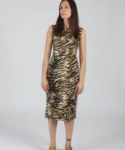 Rachel Comey Medina Dress Brown Bengal