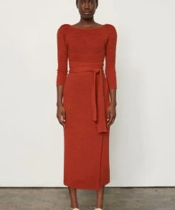 Mara Hoffman Azalea Skirt Rust