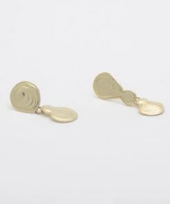 Leigh Miller Jewelry Double Drop Earrings Brass