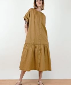 Micaela Greg Sale Cleo Dress Golden