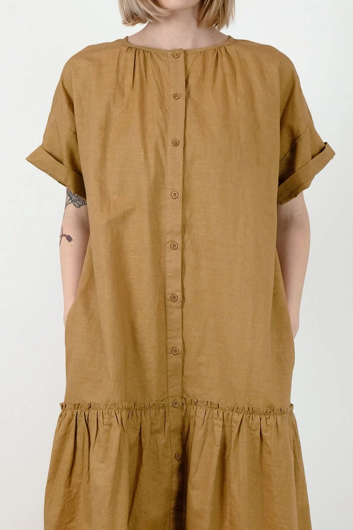 Micaela Greg Sale Cleo Dress Golden 4 Micaela Greg Sale Cleo Dress Golden