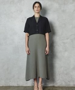 First Rite Shirts And Blouses Crop Blouse Black