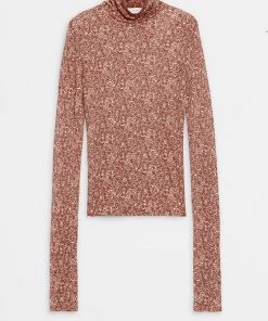 Rodebjer Marian Polo Raw Umbra Swirl Shirts And Blouses