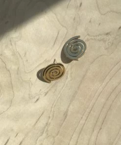 Modern Weaving Coil Studs Brass