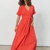Mara Hoffman Dresses Ingrid Dress Red Jacquard