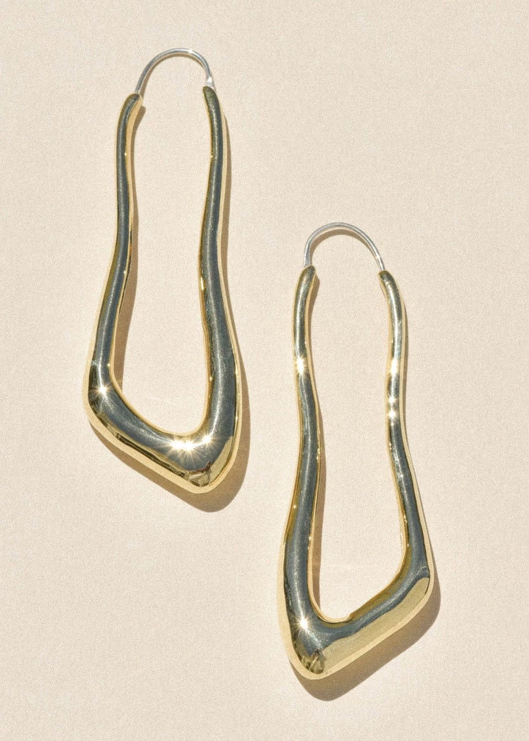 Leigh Miller Lanky Hoops Brass Jewelry 5 Leigh Miller Lanky Hoops Brass Jewelry