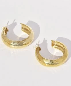 Leigh Miller Marbelized Hoop Brass Jewelry