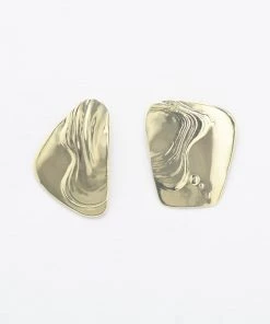 Leigh Miller Jewelry Splatter Earrings Brass